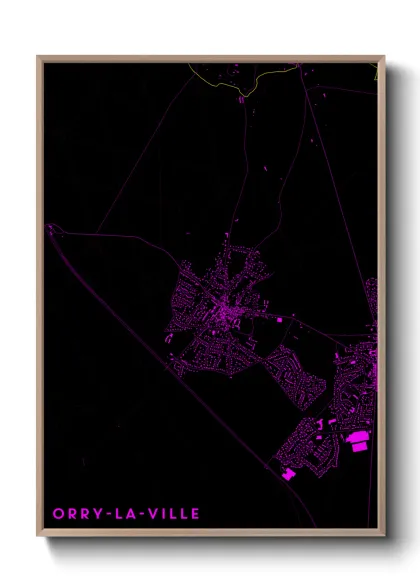 Une affiche de carte sur Orry-la-Ville