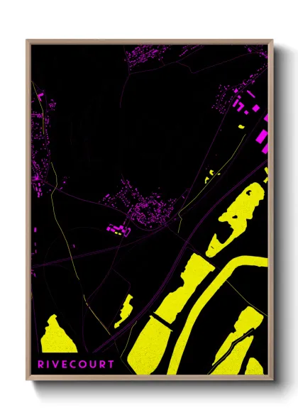 Une affiche de carte sur Rivecourt