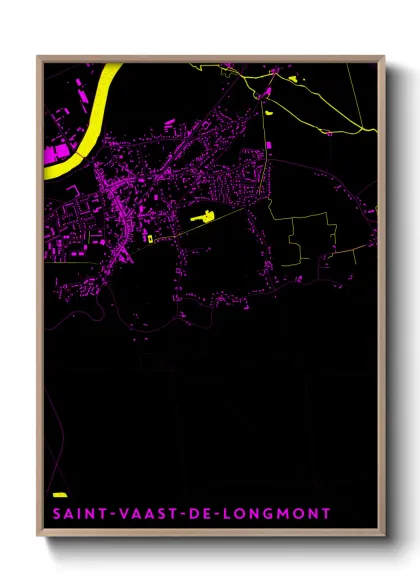 Une affiche de carte sur Saint-Vaast-de-Longmont