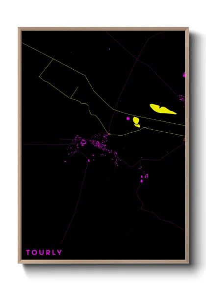 Une affiche de carte sur Tourly