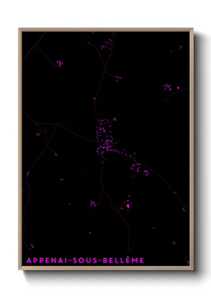 Une affiche de carte sur Appenai-sous-Bellême