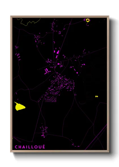 Une affiche de carte sur Chailloué