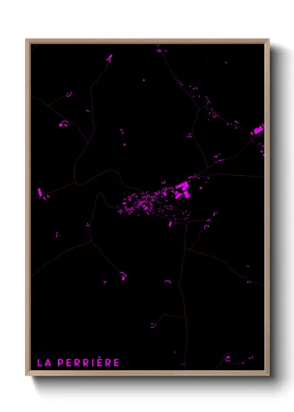 Une affiche de carte sur La Perrière