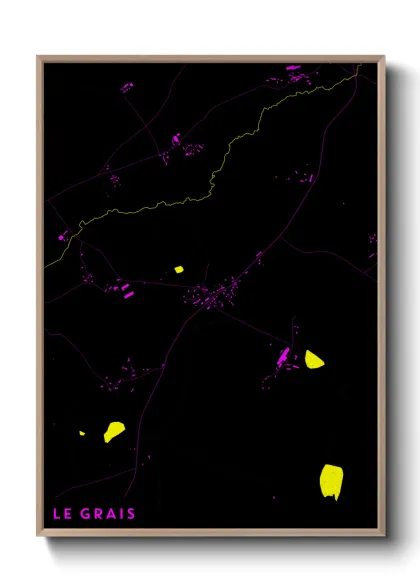 Une affiche de carte sur Le Grais
