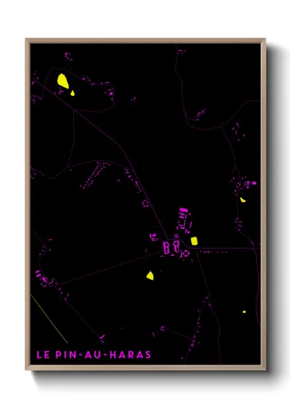 Une affiche de carte sur Le Pin-au-Haras