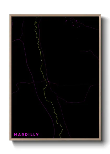 Une affiche de carte sur Mardilly