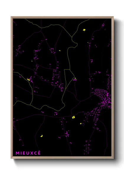 Une affiche de carte sur Mieuxcé