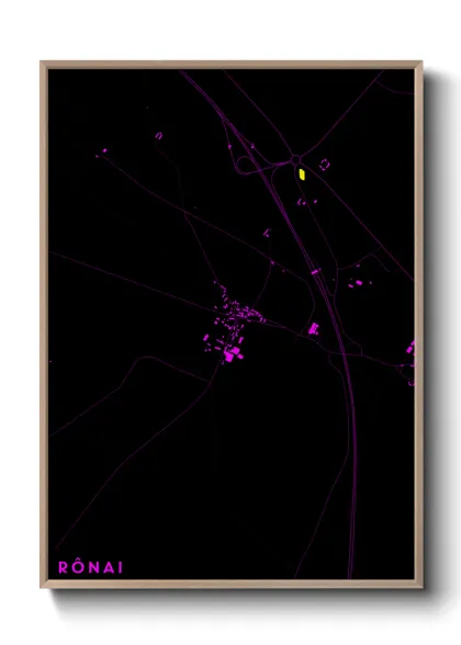 Une affiche de carte sur Rônai