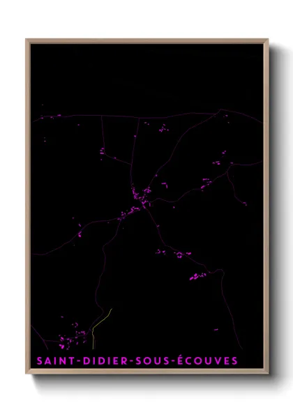 Une affiche de carte sur Saint-Didier-sous-Écouves
