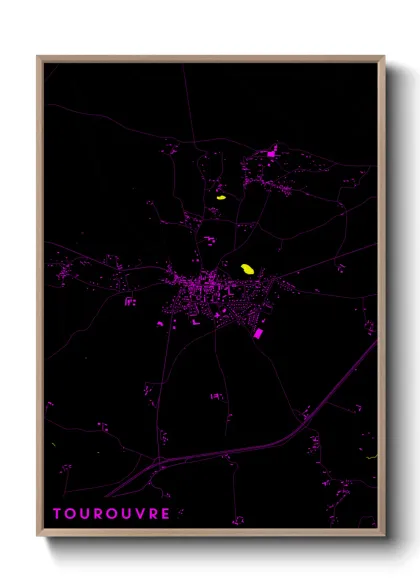 Une affiche de carte sur Tourouvre