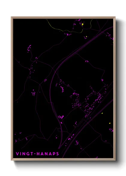 Une affiche de carte sur Vingt-Hanaps