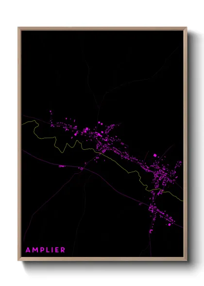 Une affiche de carte sur Amplier