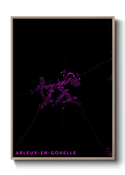 Une affiche de carte sur Arleux-en-Gohelle