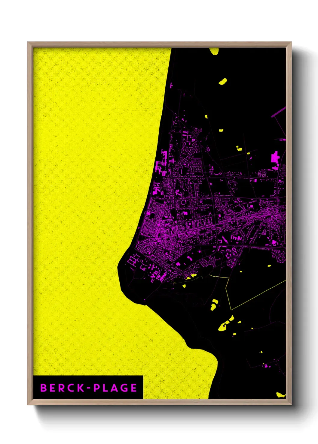 Un poster carteBerck-Plage