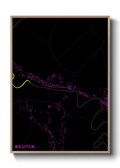 Une affiche de carte sur Beutin