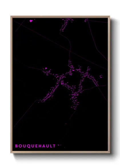 Une affiche de carte sur Bouquehault