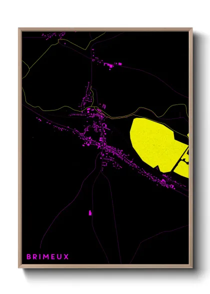 Une affiche de carte sur Brimeux