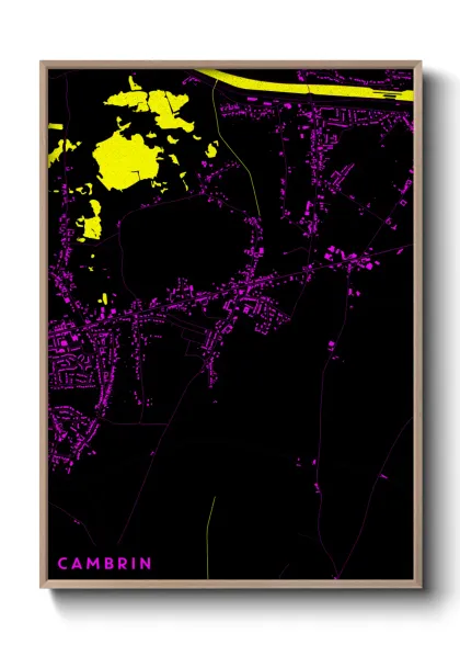 Une affiche de carte sur Cambrin