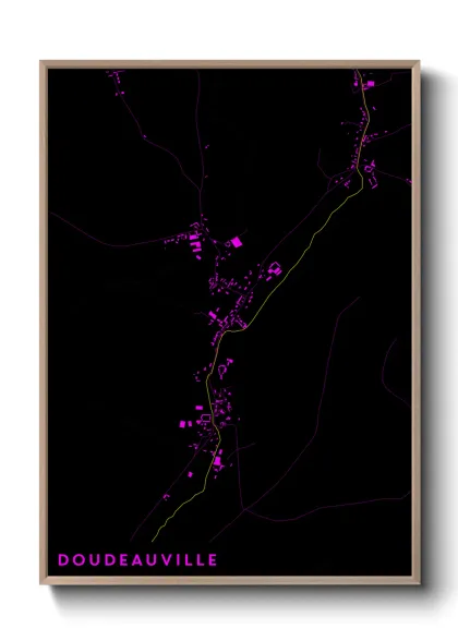 Une affiche de carte sur Doudeauville