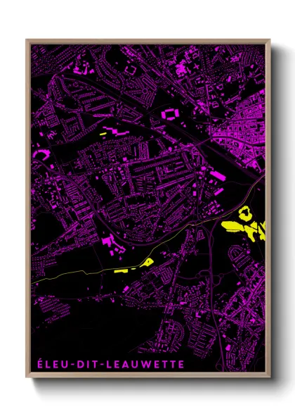 Une affiche de carte sur Éleu-dit-Leauwette