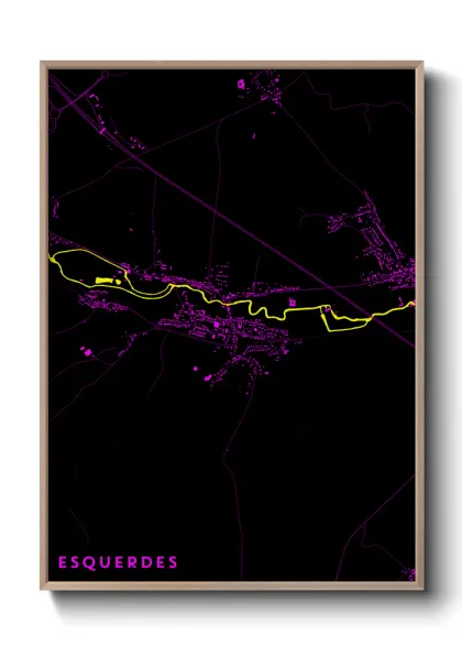 Une affiche de carte sur Esquerdes