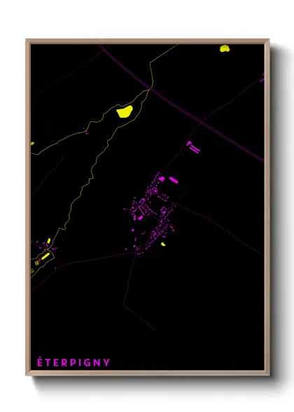 Une affiche de carte sur Éterpigny