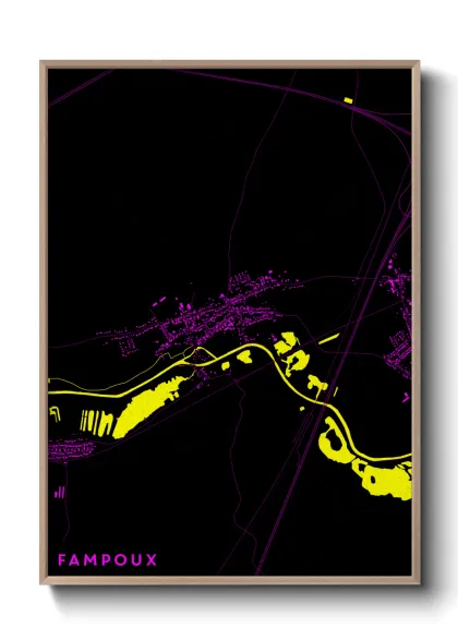 Une affiche de carte sur Fampoux