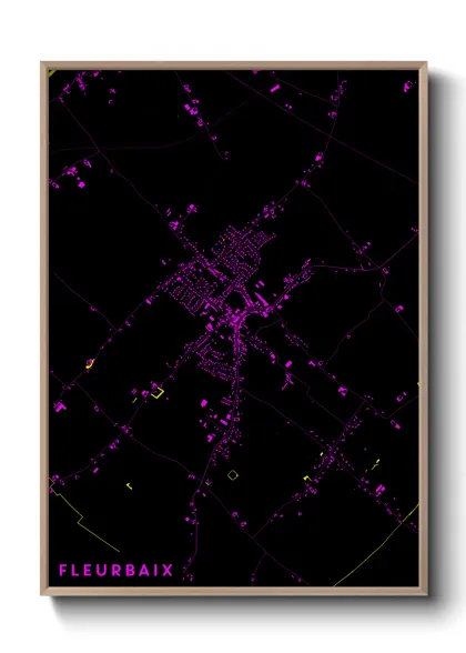 Une affiche de carte sur Fleurbaix