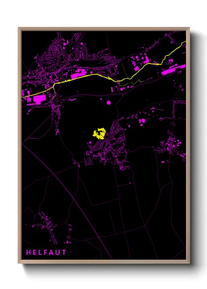 Une affiche de carte sur Helfaut