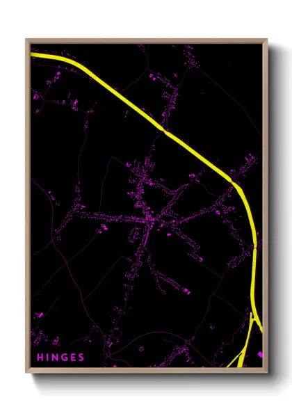 Une affiche de carte sur Hinges