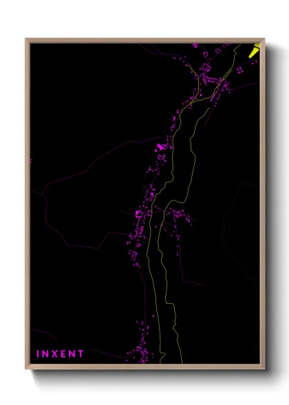 Une affiche de carte sur Inxent