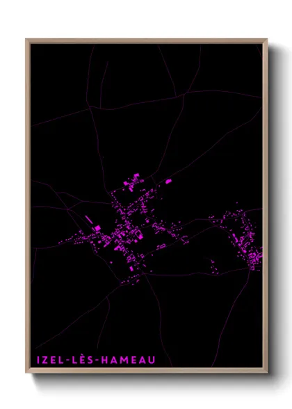 Une affiche de carte sur Izel-lès-Hameau