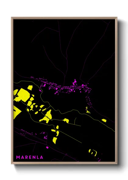 Une affiche de carte sur Marenla