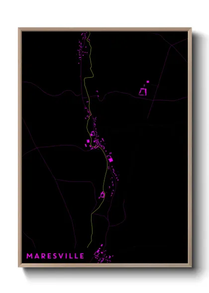 Une affiche de carte sur Maresville