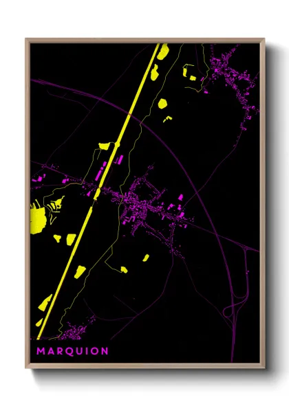 Une affiche de carte sur Marquion