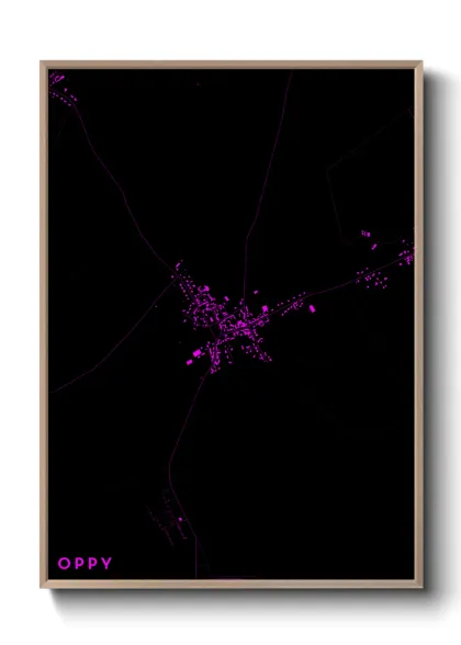 Une affiche de carte sur Oppy