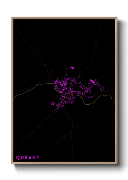 Une affiche de carte sur Quéant