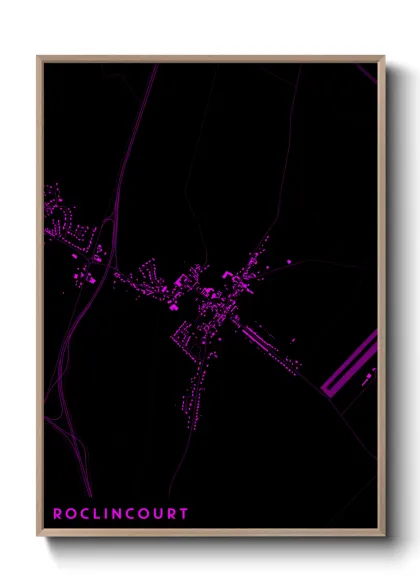 Une affiche de carte sur Roclincourt