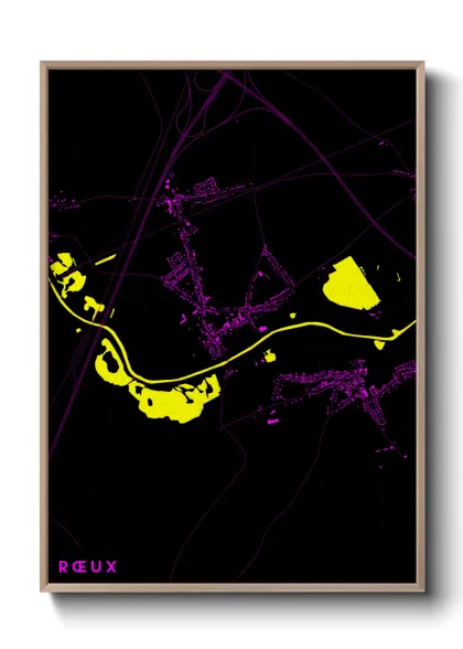 Une affiche de carte sur Rœux