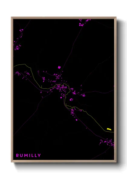 Une affiche de carte sur Rumilly