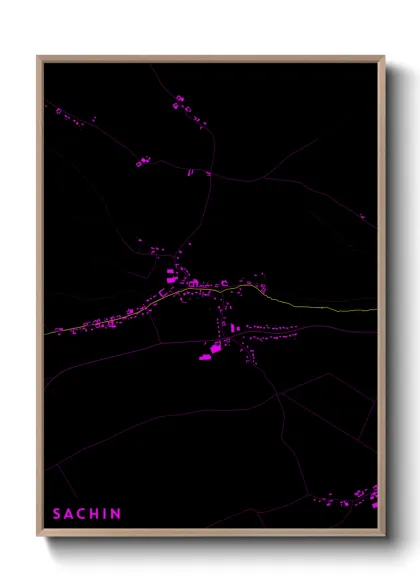 Une affiche de carte sur Sachin