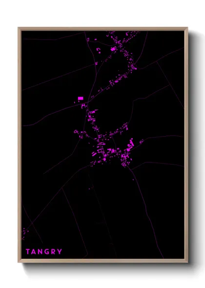 Une affiche de carte sur Tangry