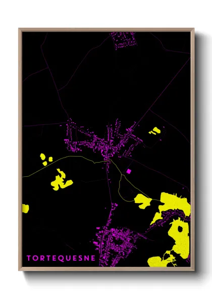Une affiche de carte sur Tortequesne