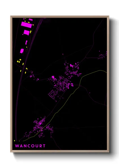 Une affiche de carte sur Wancourt
