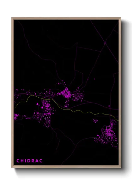 Une affiche de carte sur Chidrac