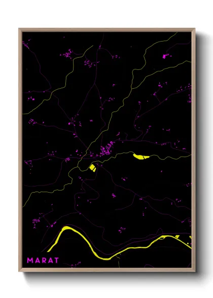 Une affiche de carte sur Marat