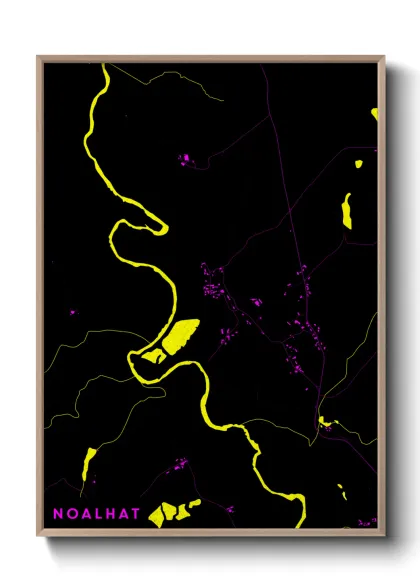 Une affiche de carte sur Noalhat