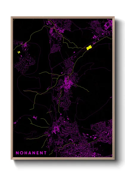 Une affiche de carte sur Nohanent