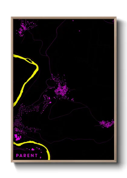 Une affiche de carte sur Parent