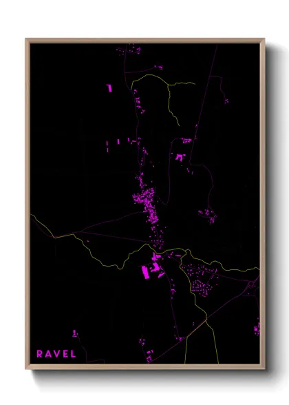 Une affiche de carte sur Ravel